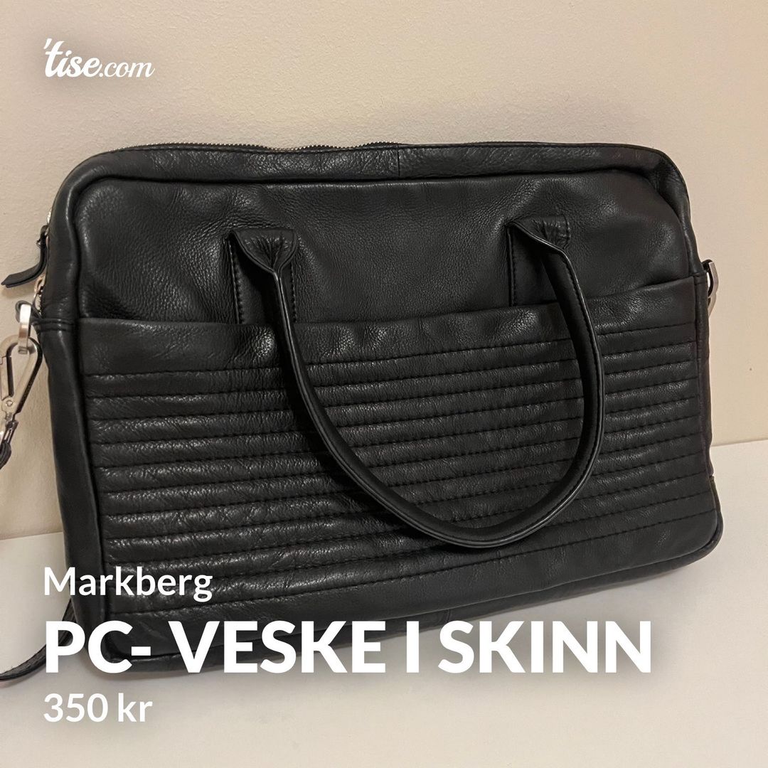 PC- veske i skinn