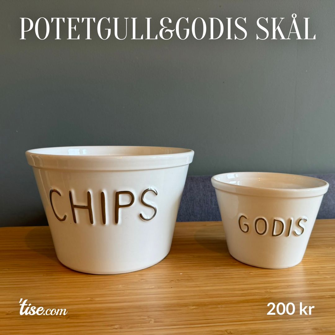 Potetgullgodis skål