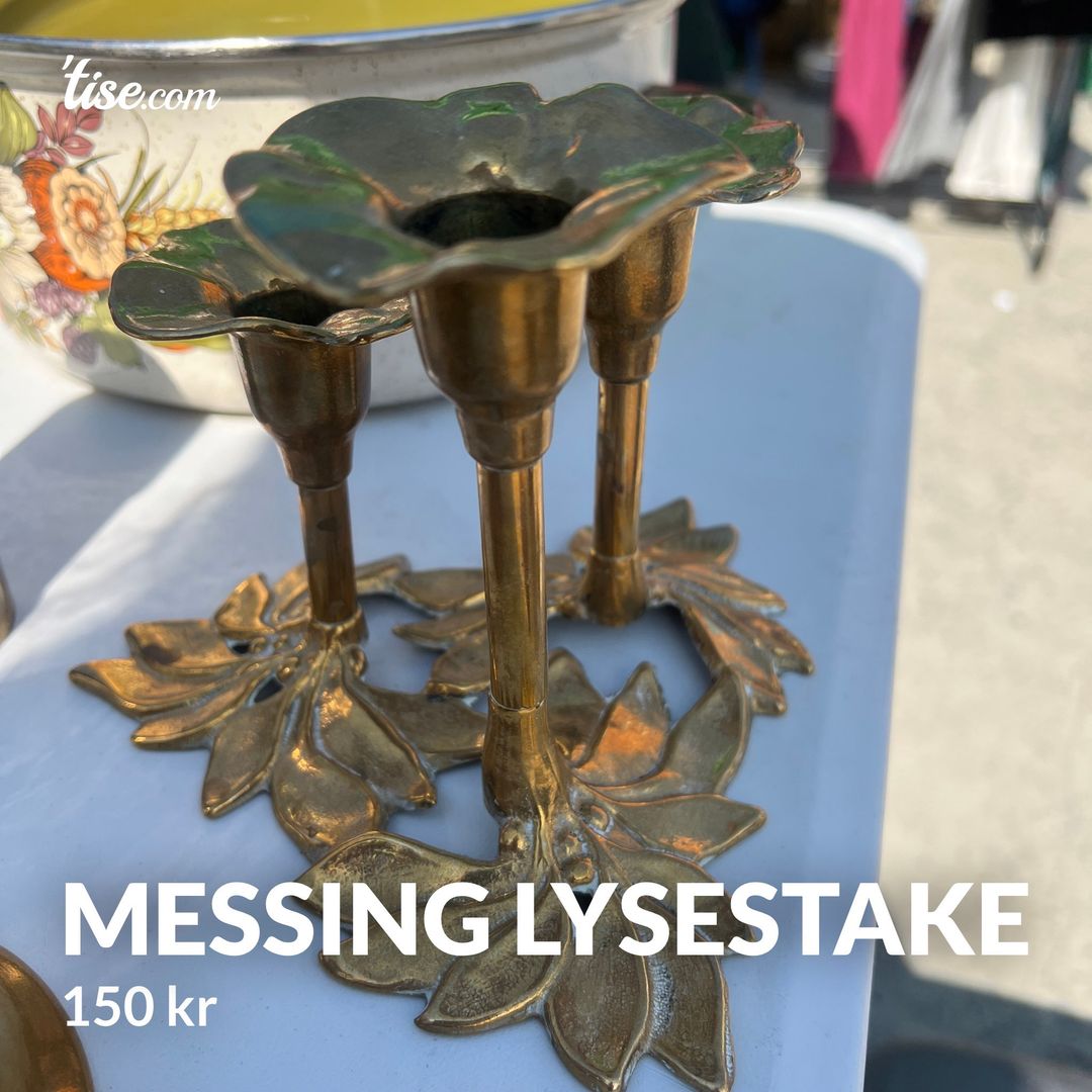 Messing lysestake