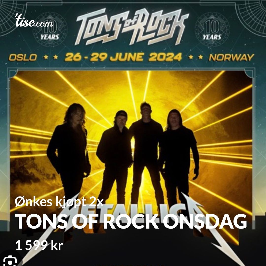 Tons of rock onsdag