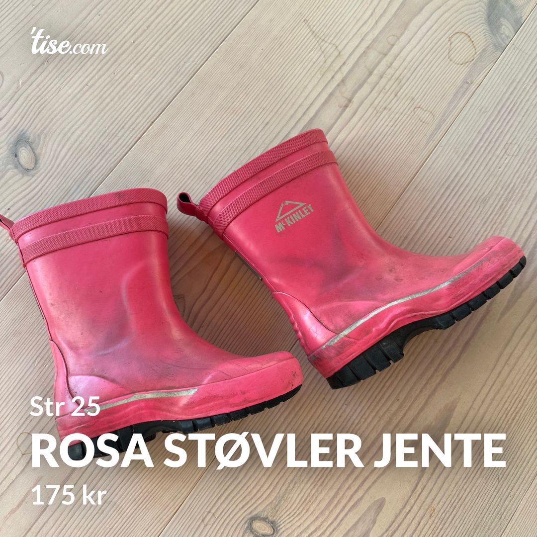 Rosa støvler jente