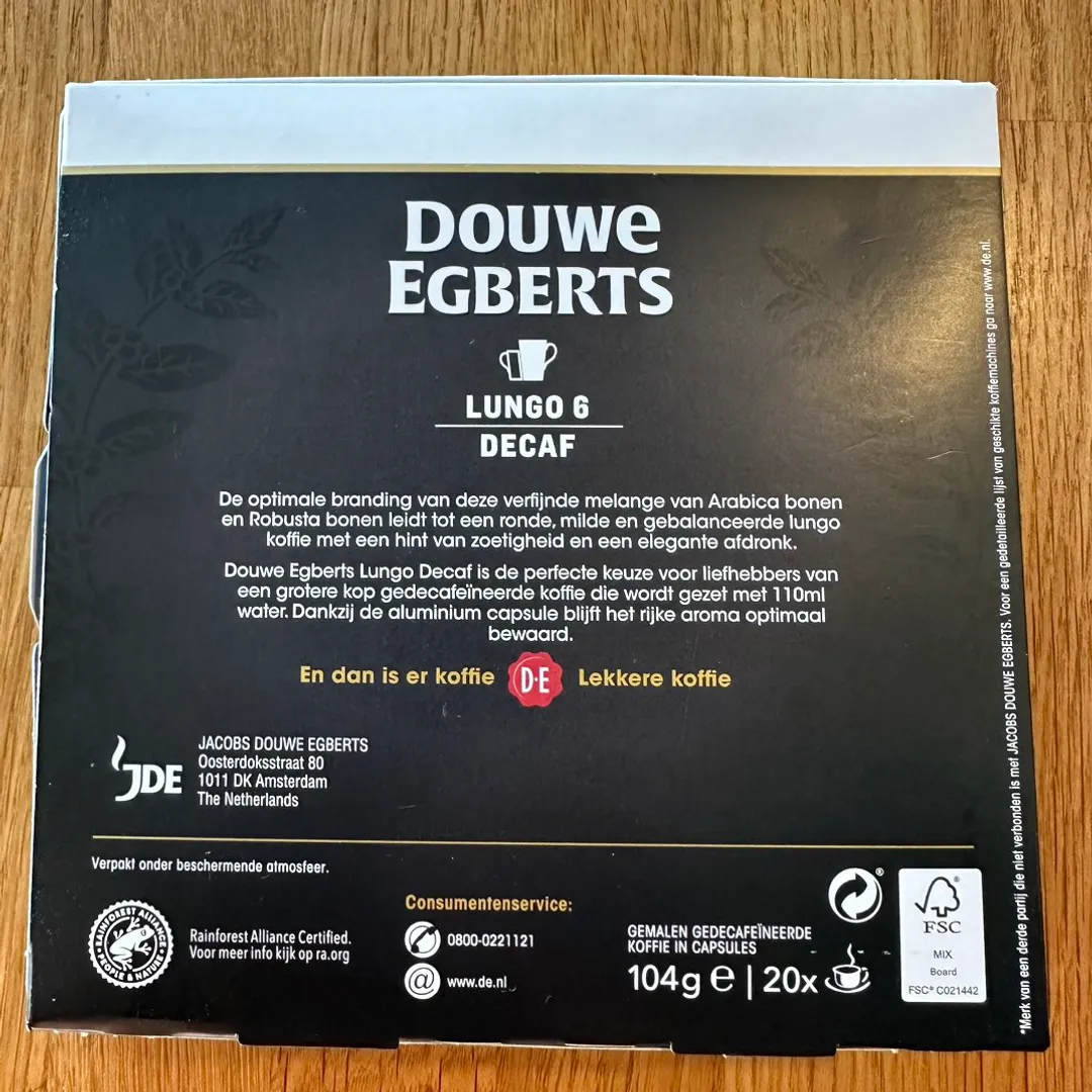 Decaf kaffe lungo 6