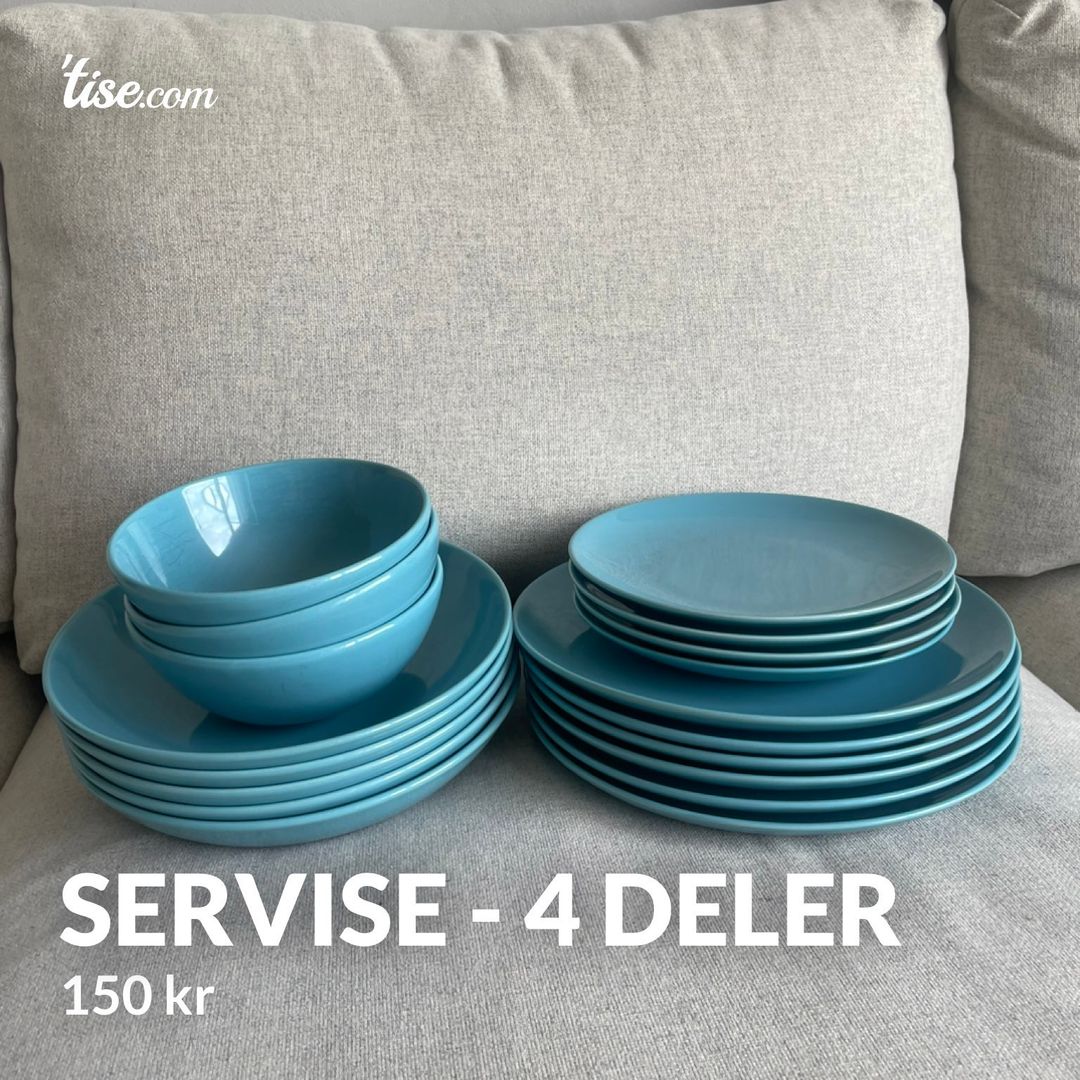 Servise - 4 deler