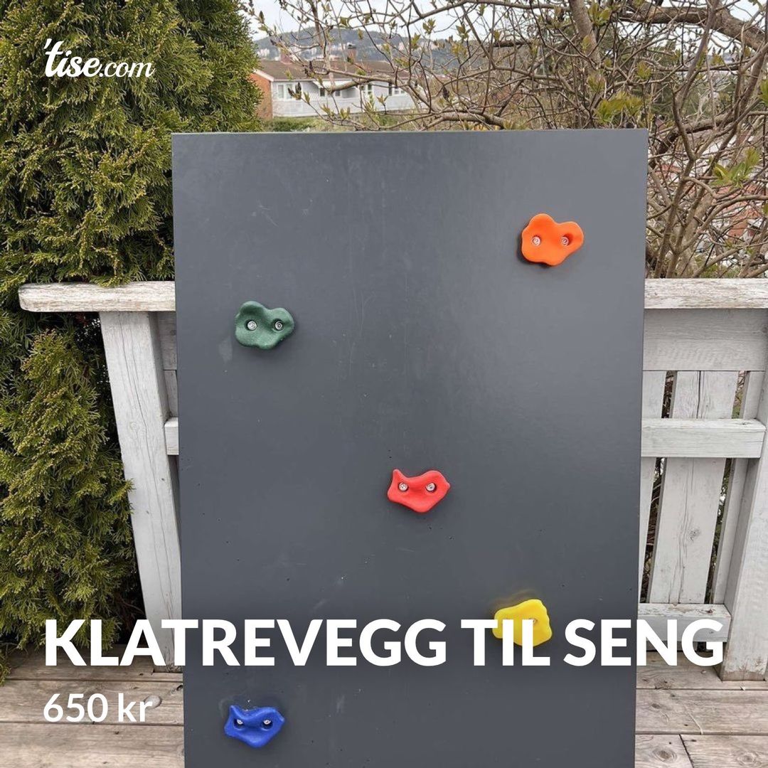 Klatrevegg til seng