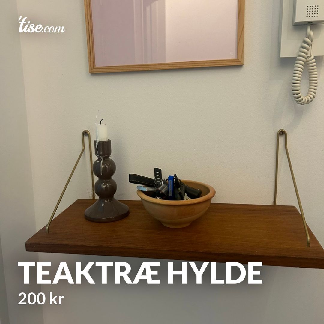 Teaktræ hylde