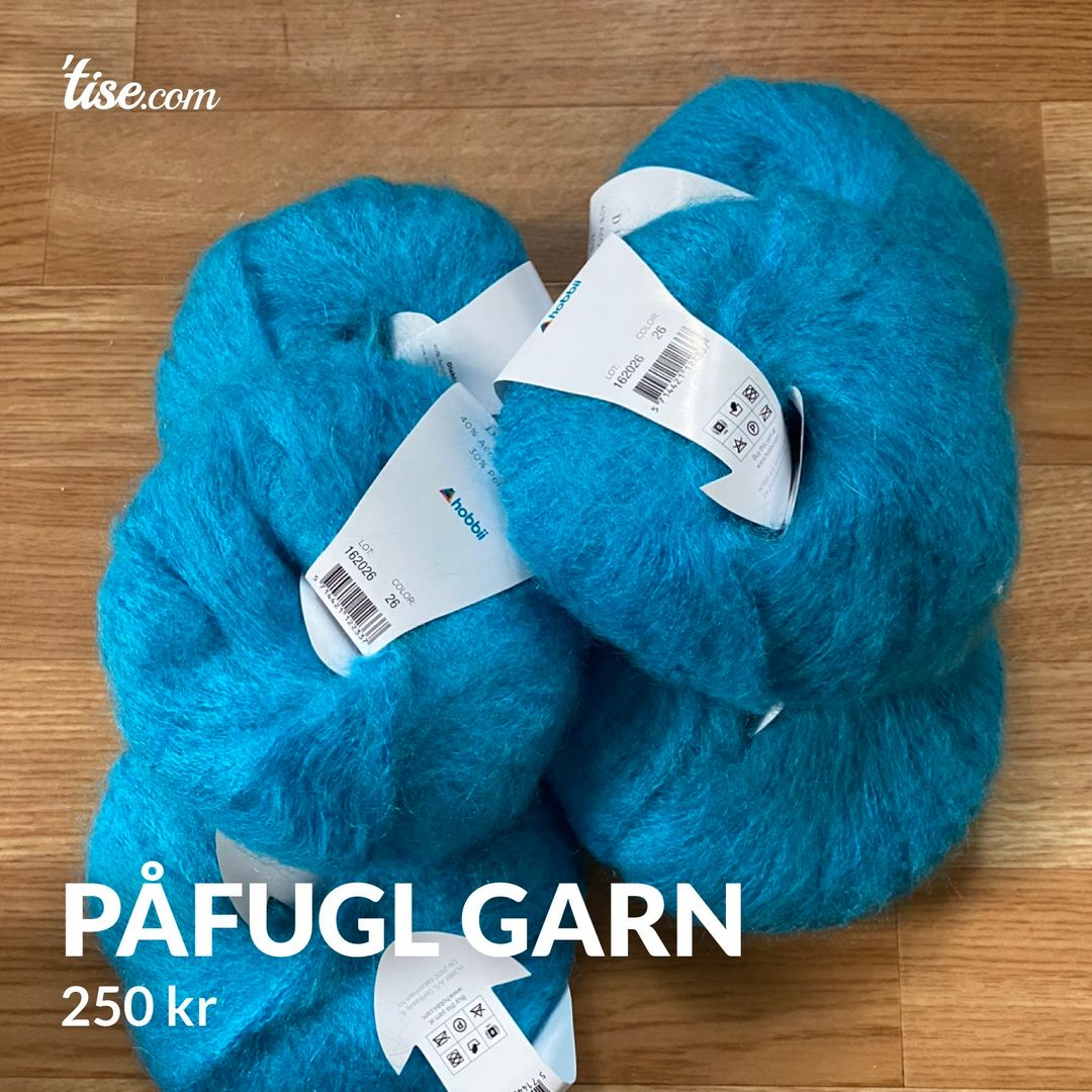 Påfugl garn