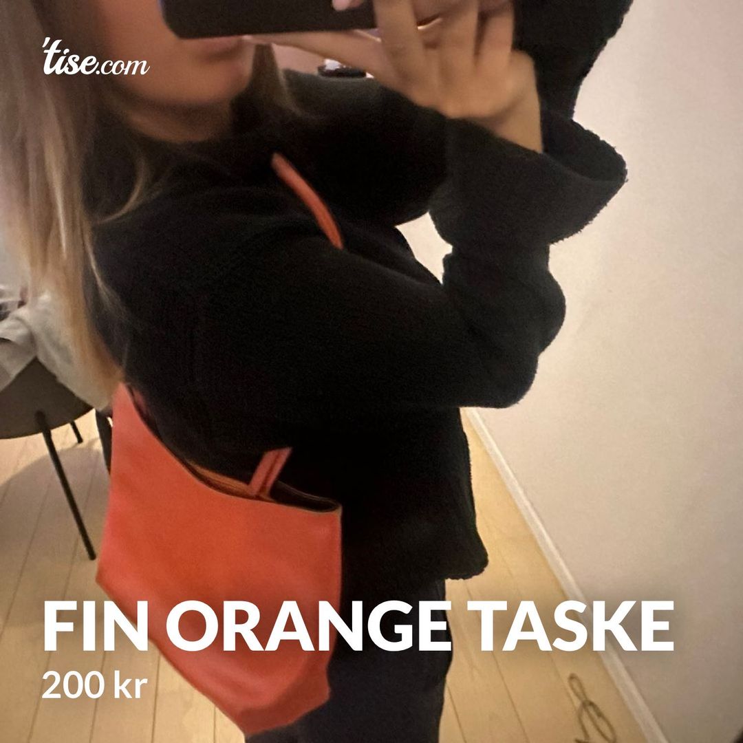 Fin orange taske