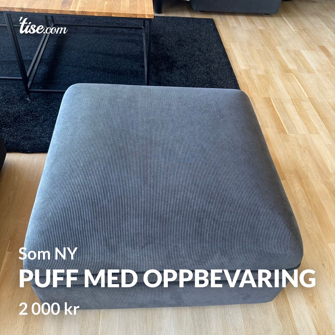 Puff med oppbevaring