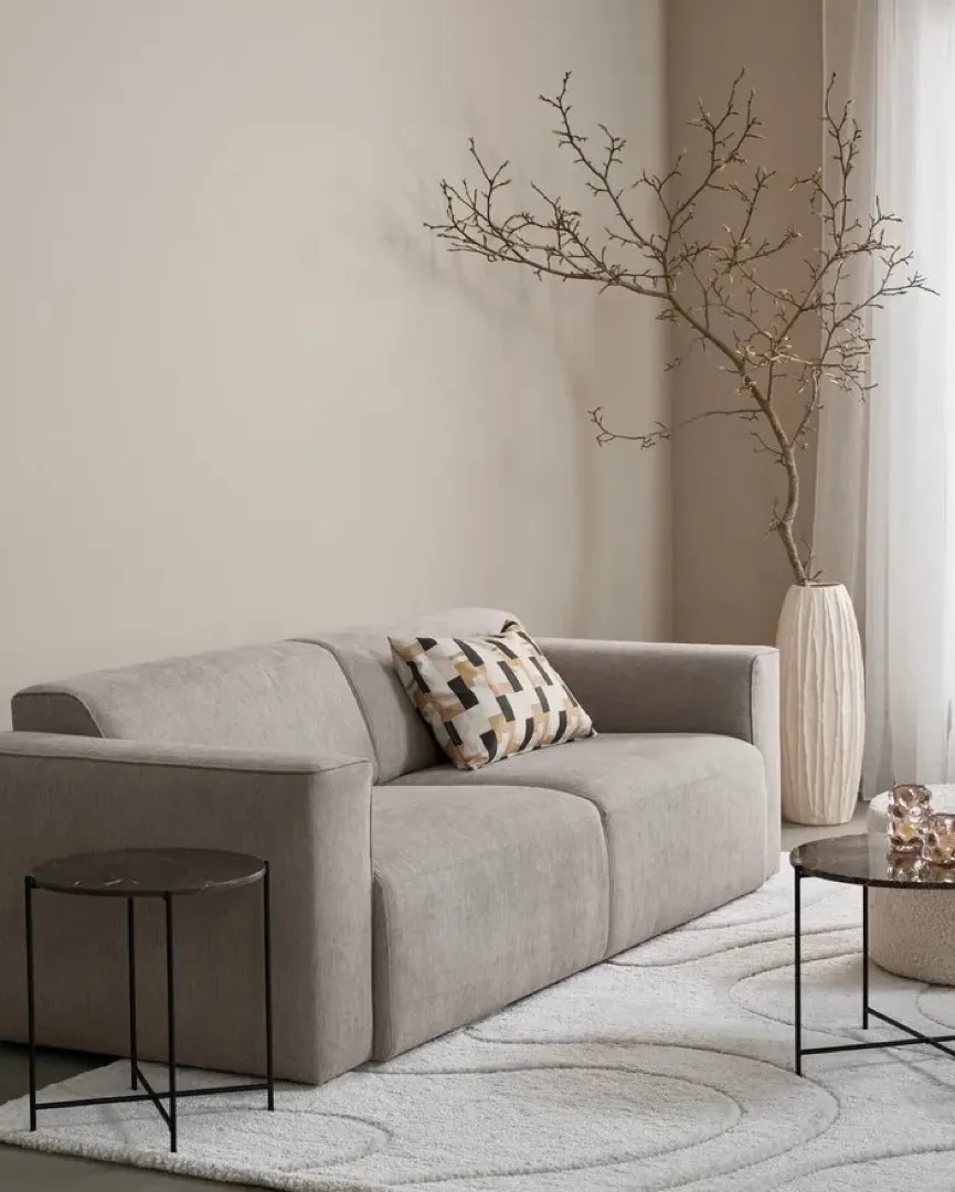 3 seter Sofa og puff