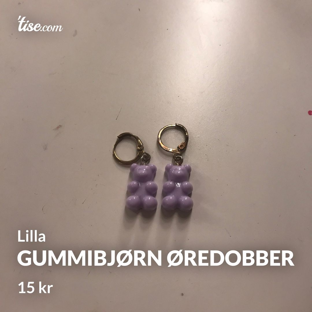 Gummibjørn øredobber