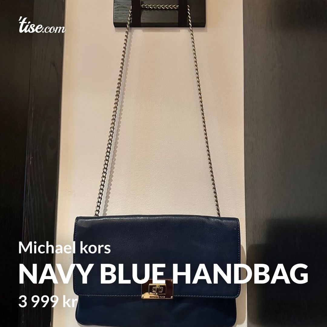 Navy blue handbag