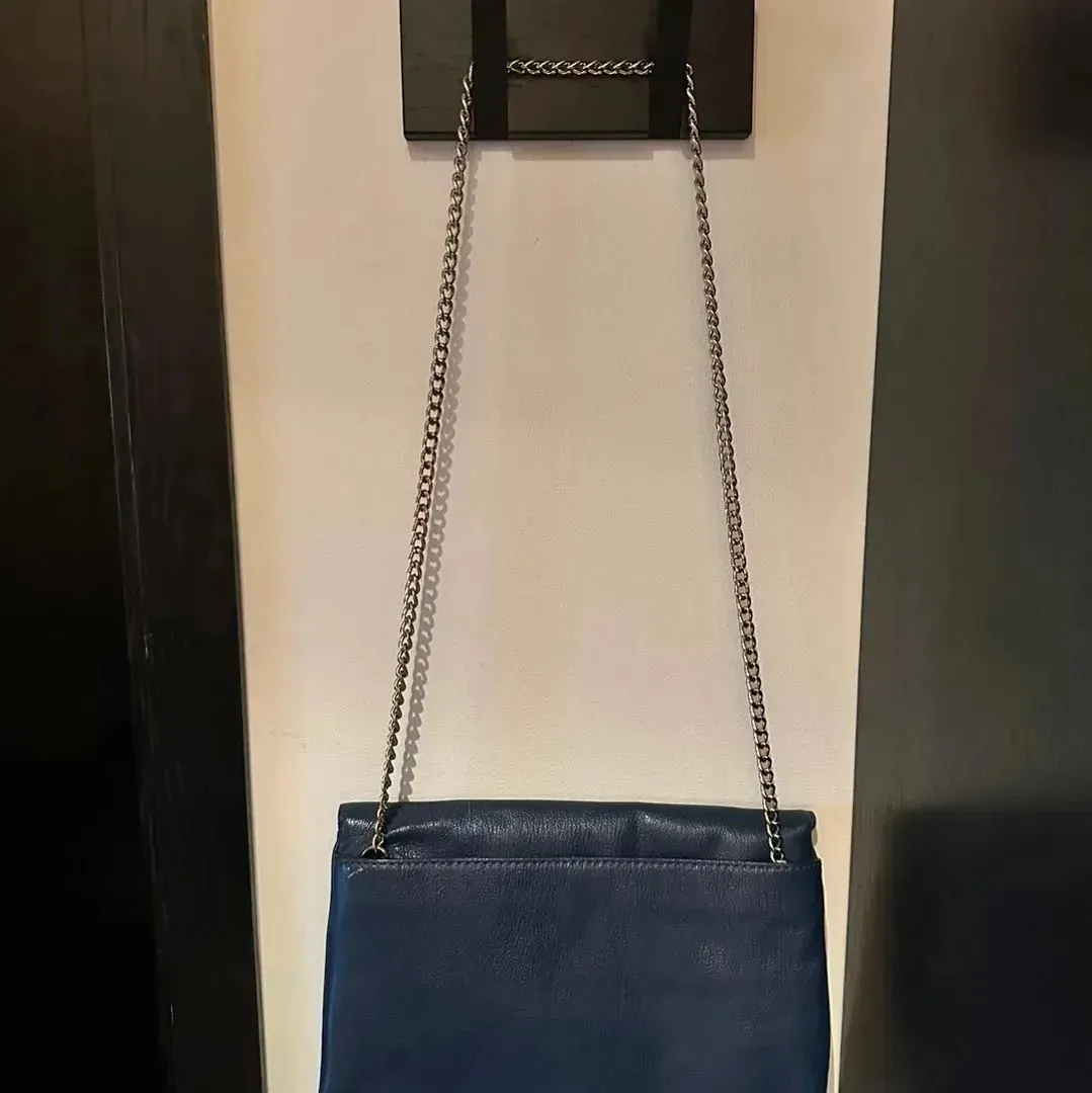 Navy blue handbag