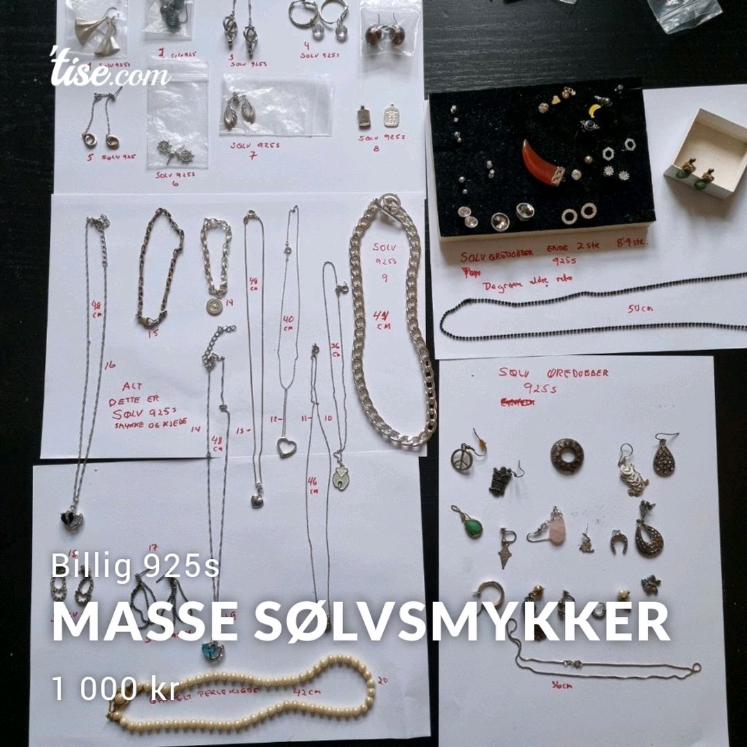 MASSE SØLVSMYKKER