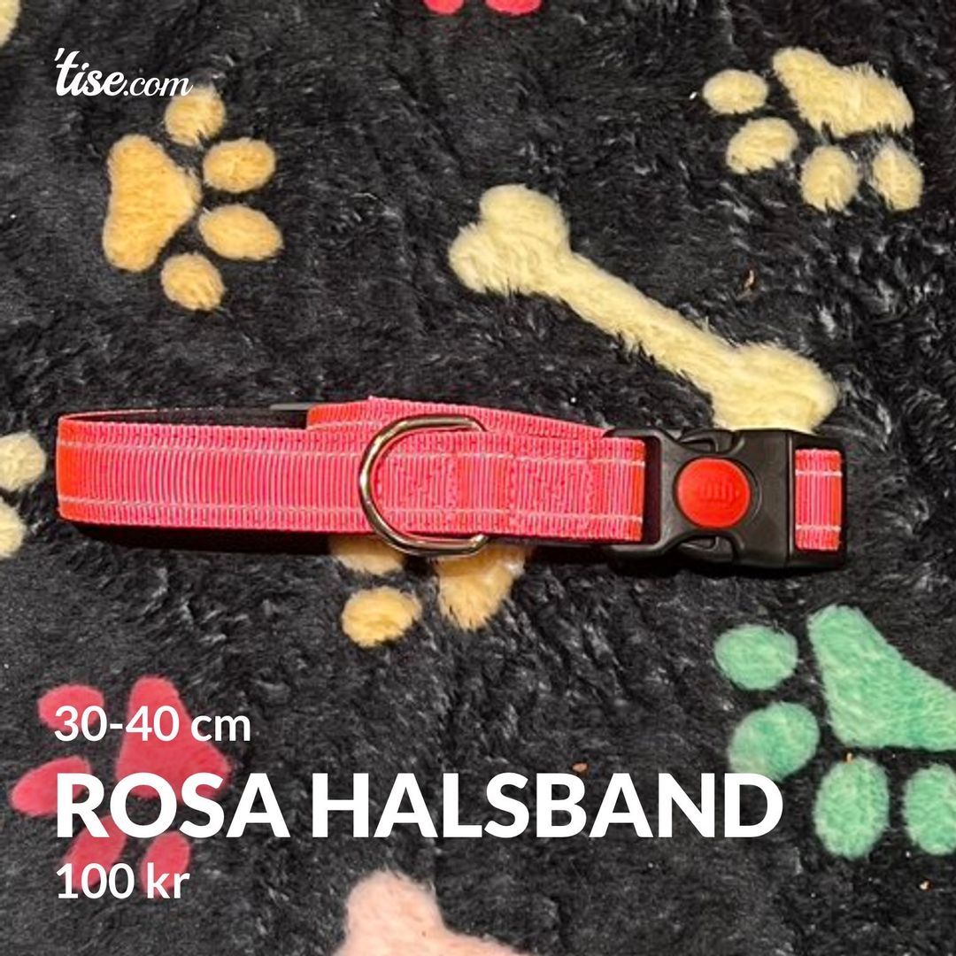 Rosa halsband