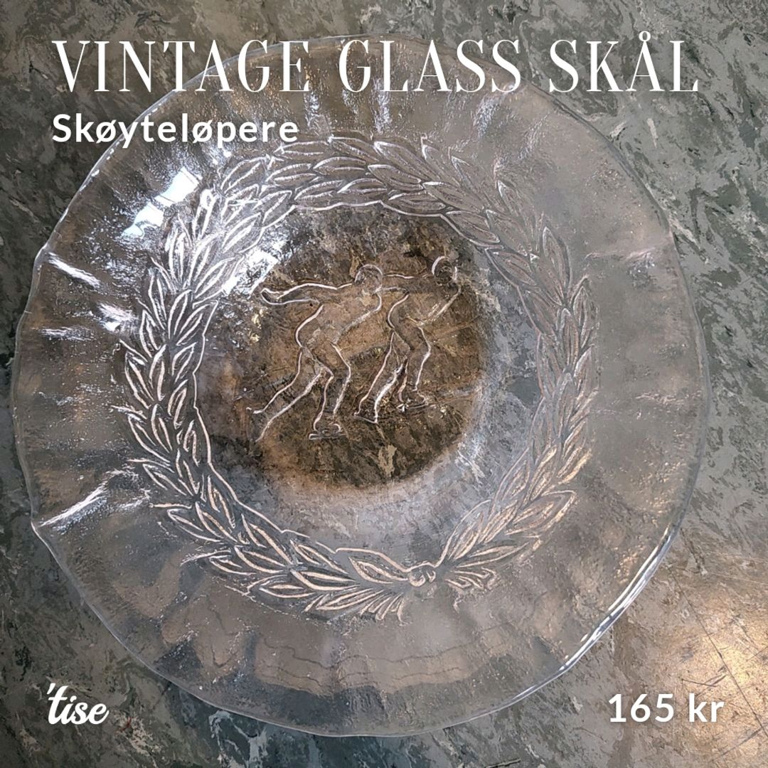 Vintage Glass Skål