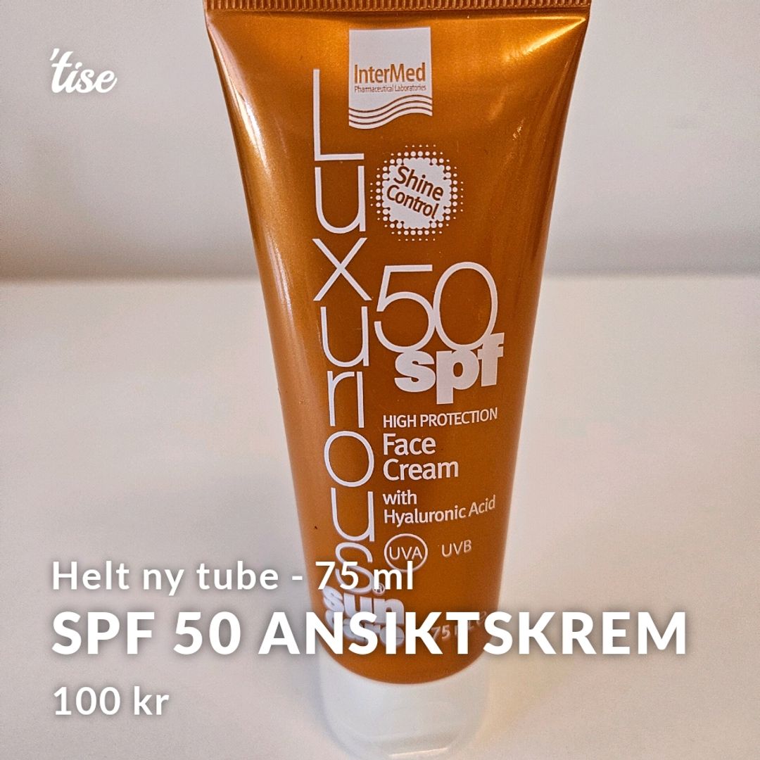 Spf 50 Ansiktskrem