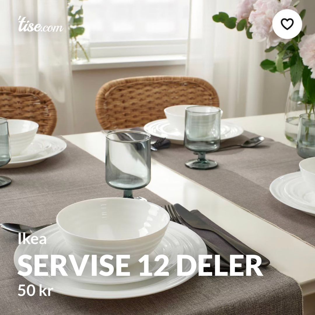 Servise 12 Deler