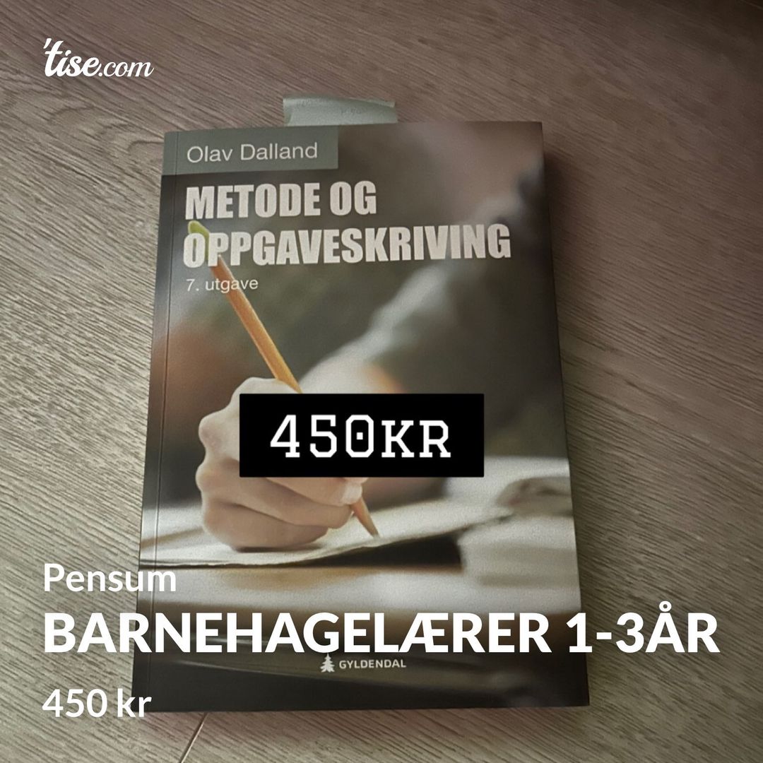 Barnehagelærer 1-3år