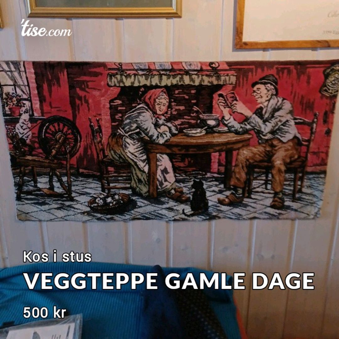 Veggteppe gamle dage