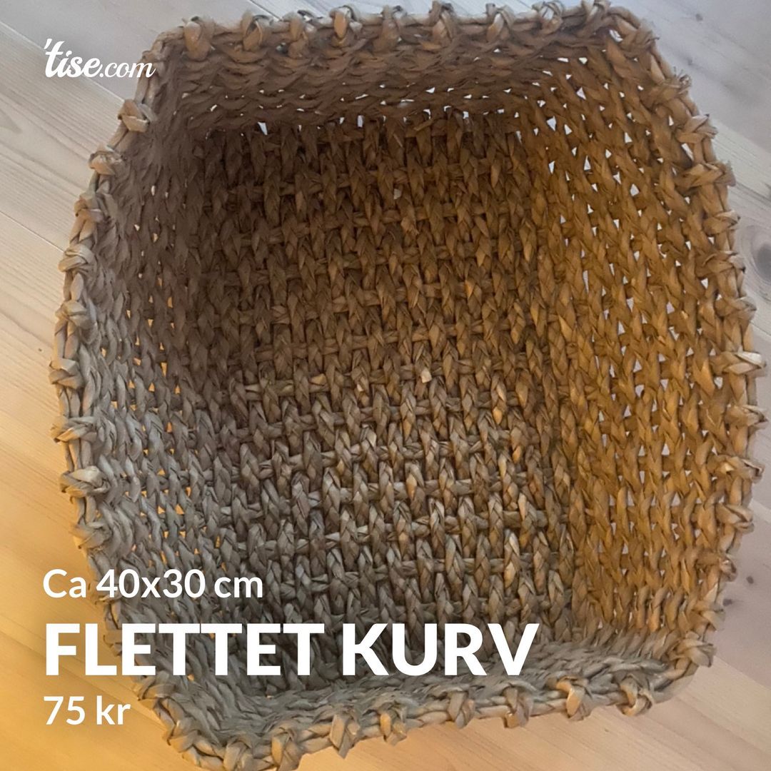 Flettet kurv