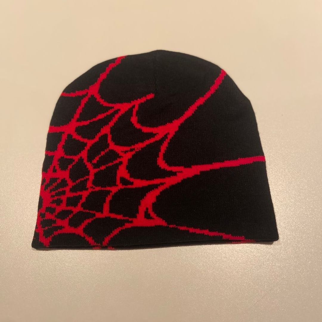 Y2k beanie spiderweb