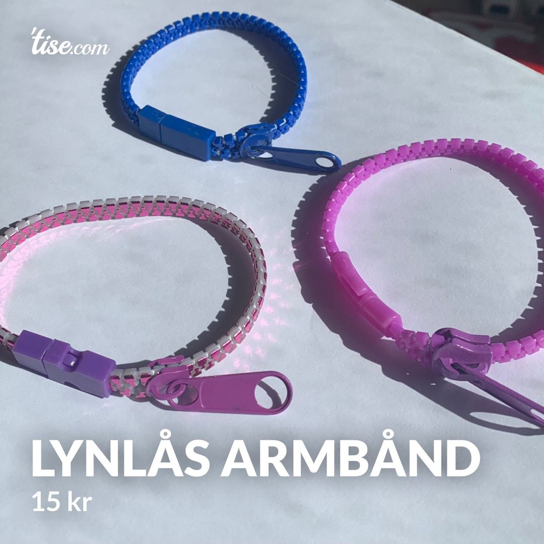 Lynlås armbånd