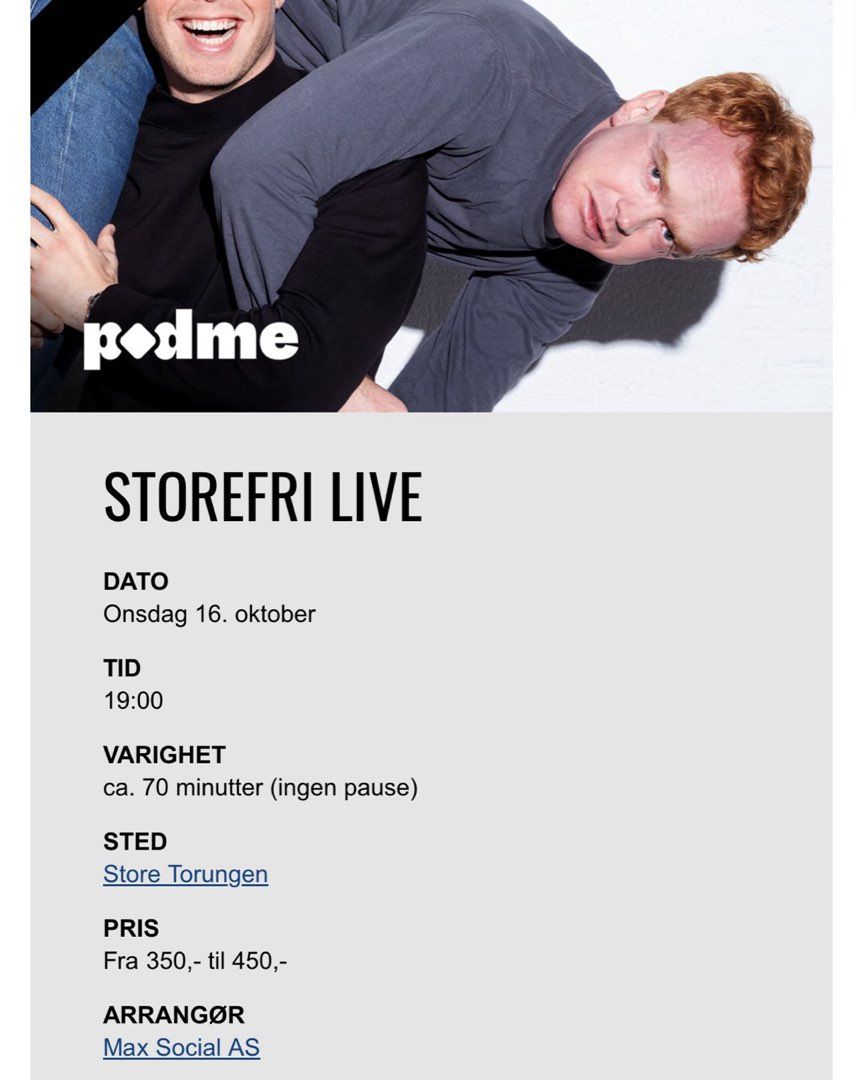 Storefri LIVE