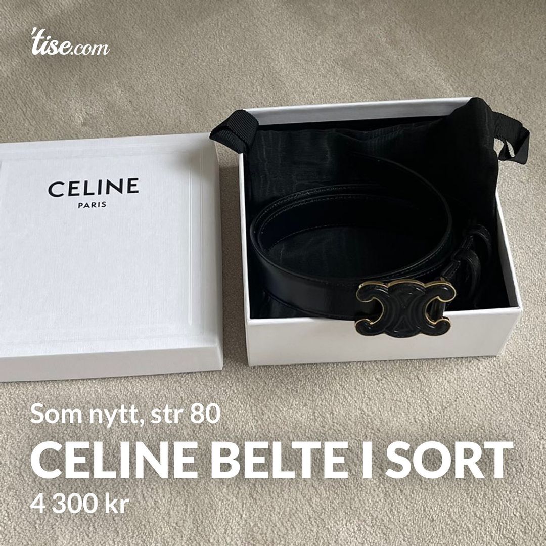 Celine belte i sort