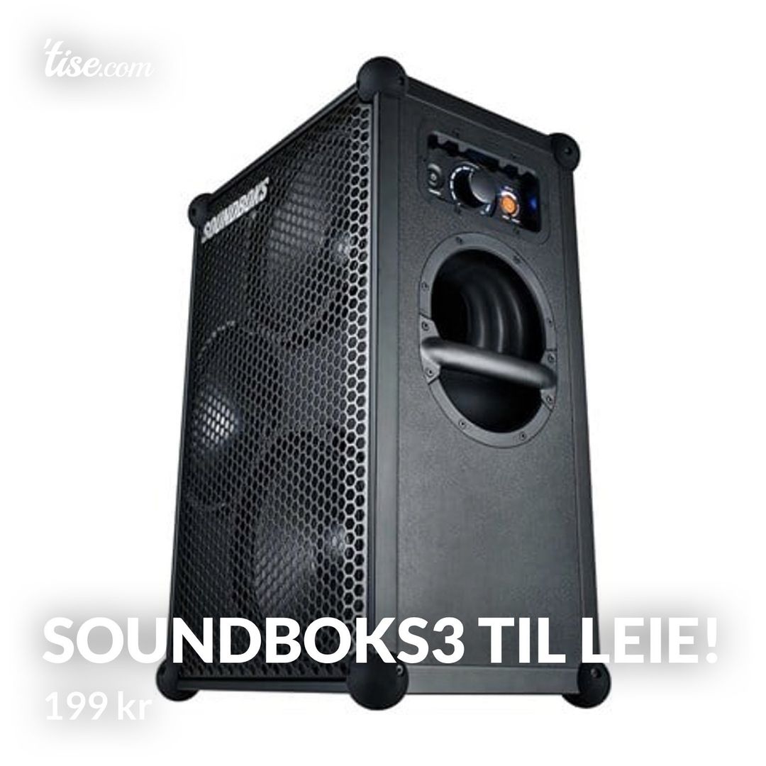 Soundboks3 til leie!