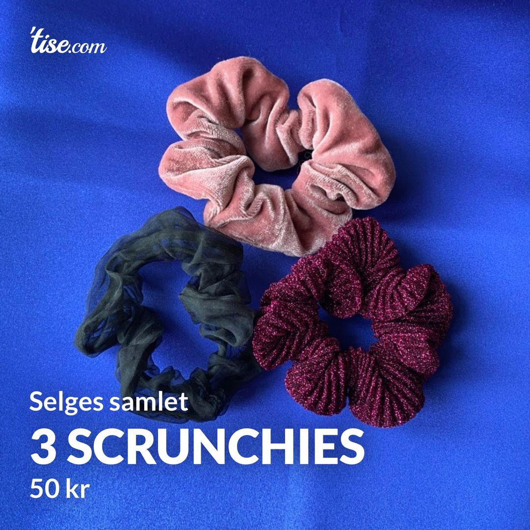 3 scrunchies