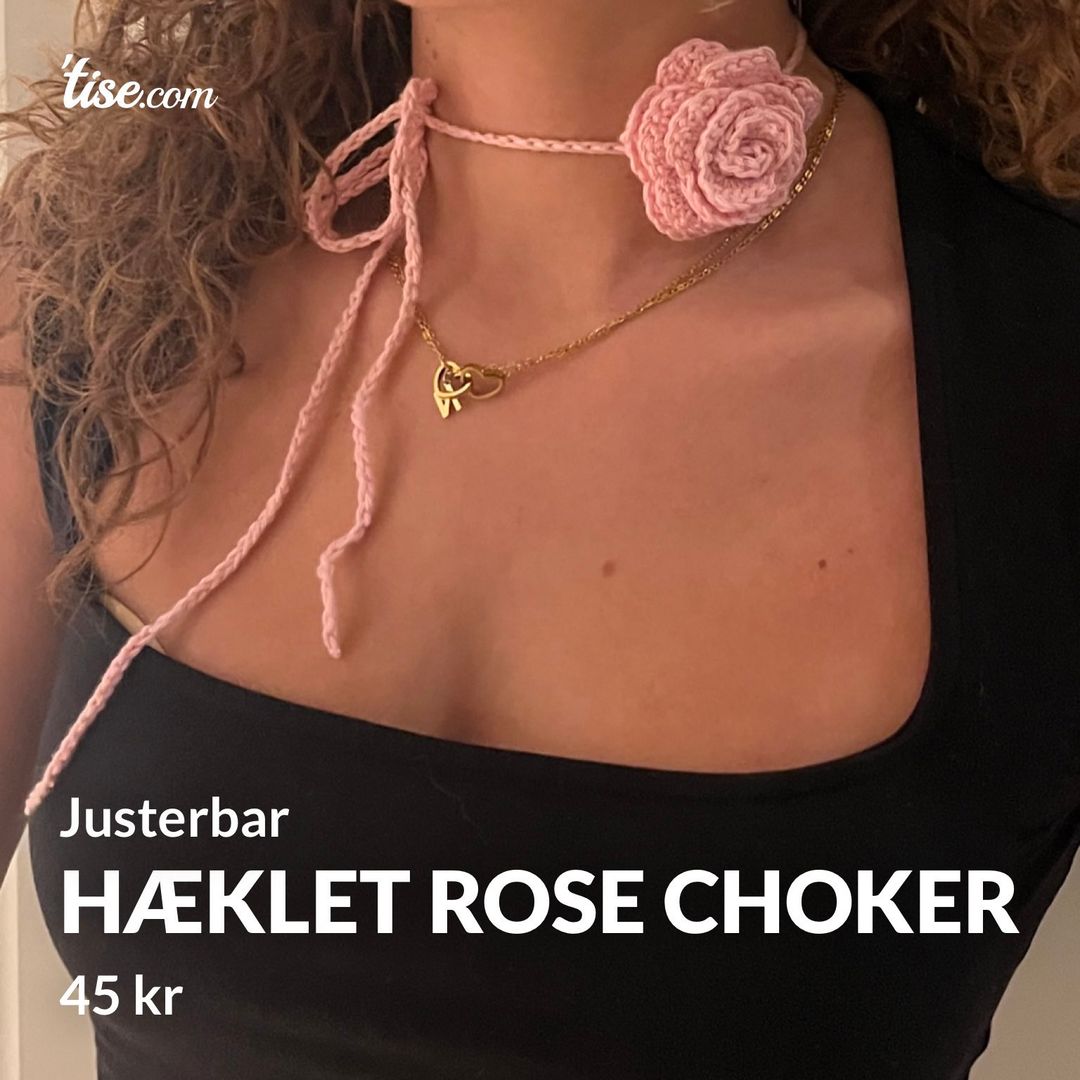 Hæklet Rose choker