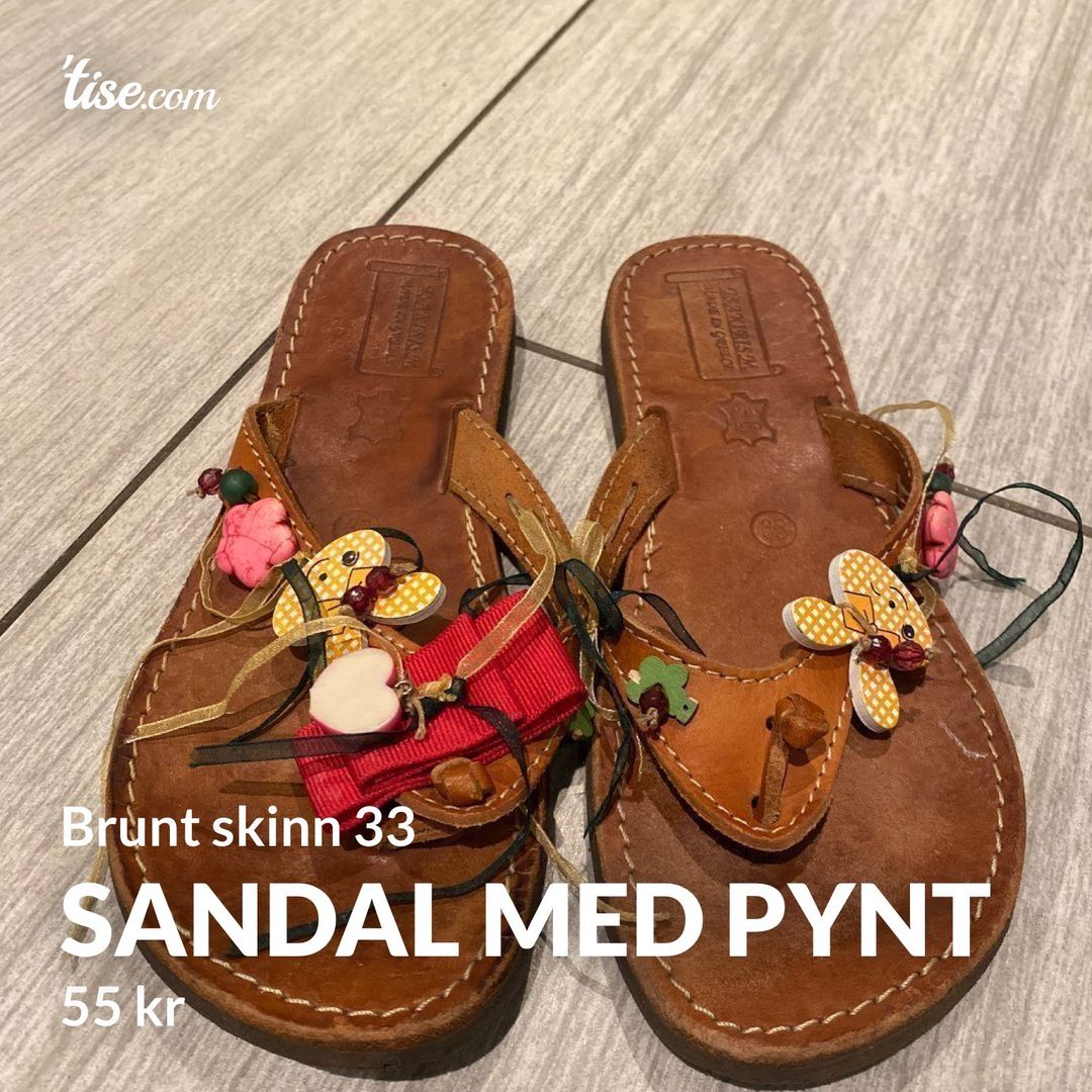 Sandal med pynt