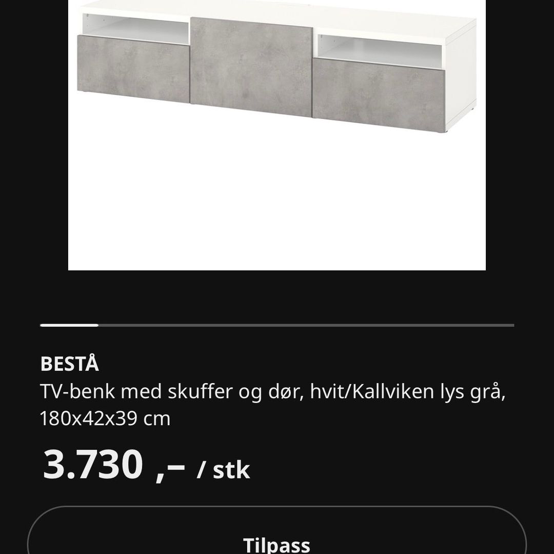 Ikea bestå tv bord