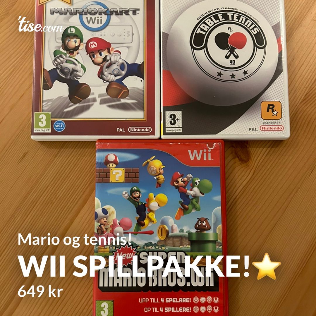 Wii spillpakke!⭐️