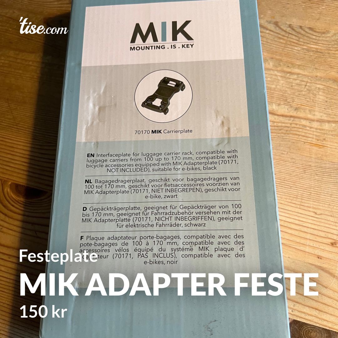 MIK adapter feste