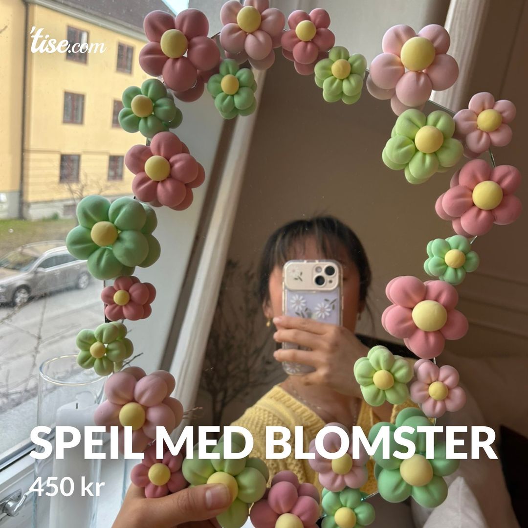 speil med blomster