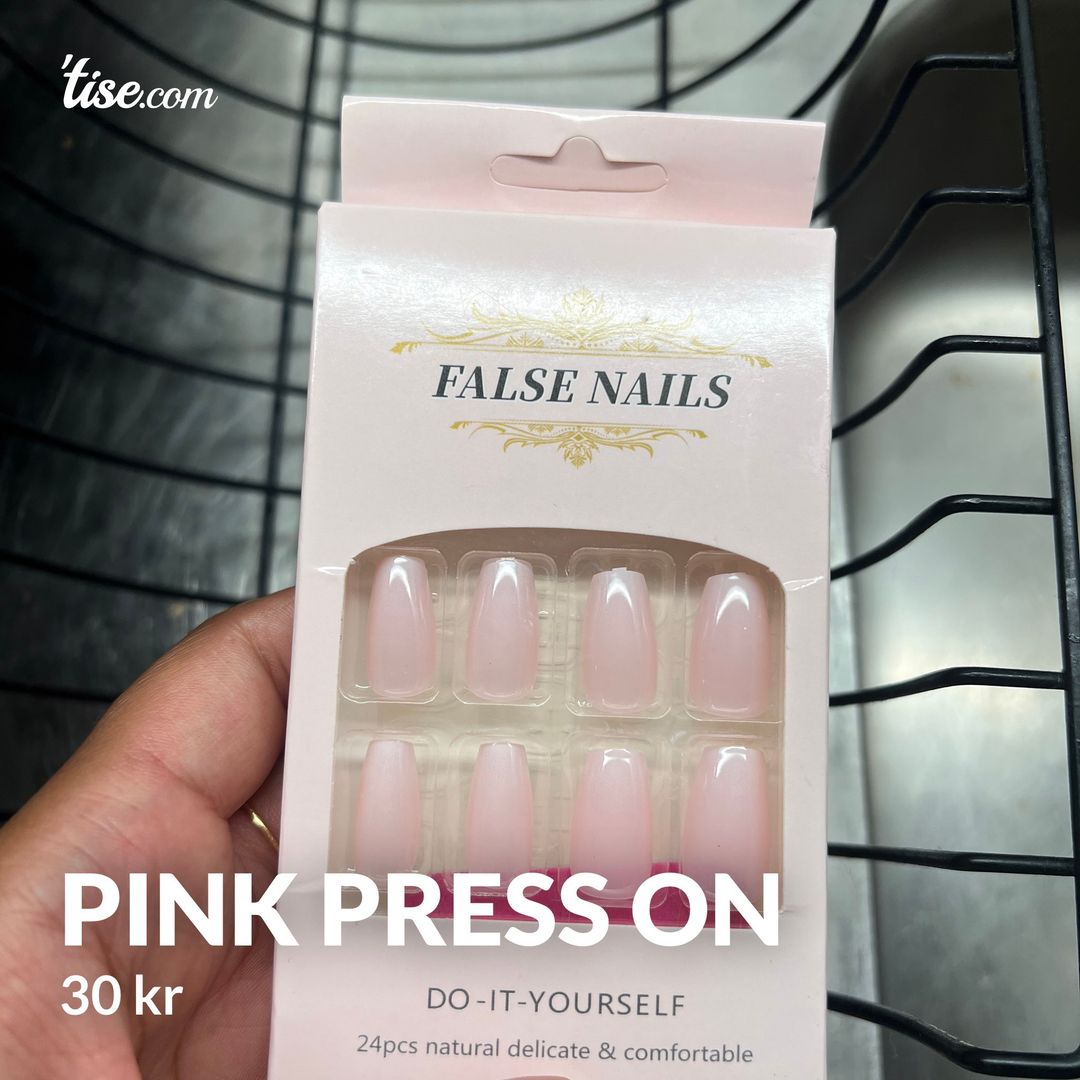 Pink press on