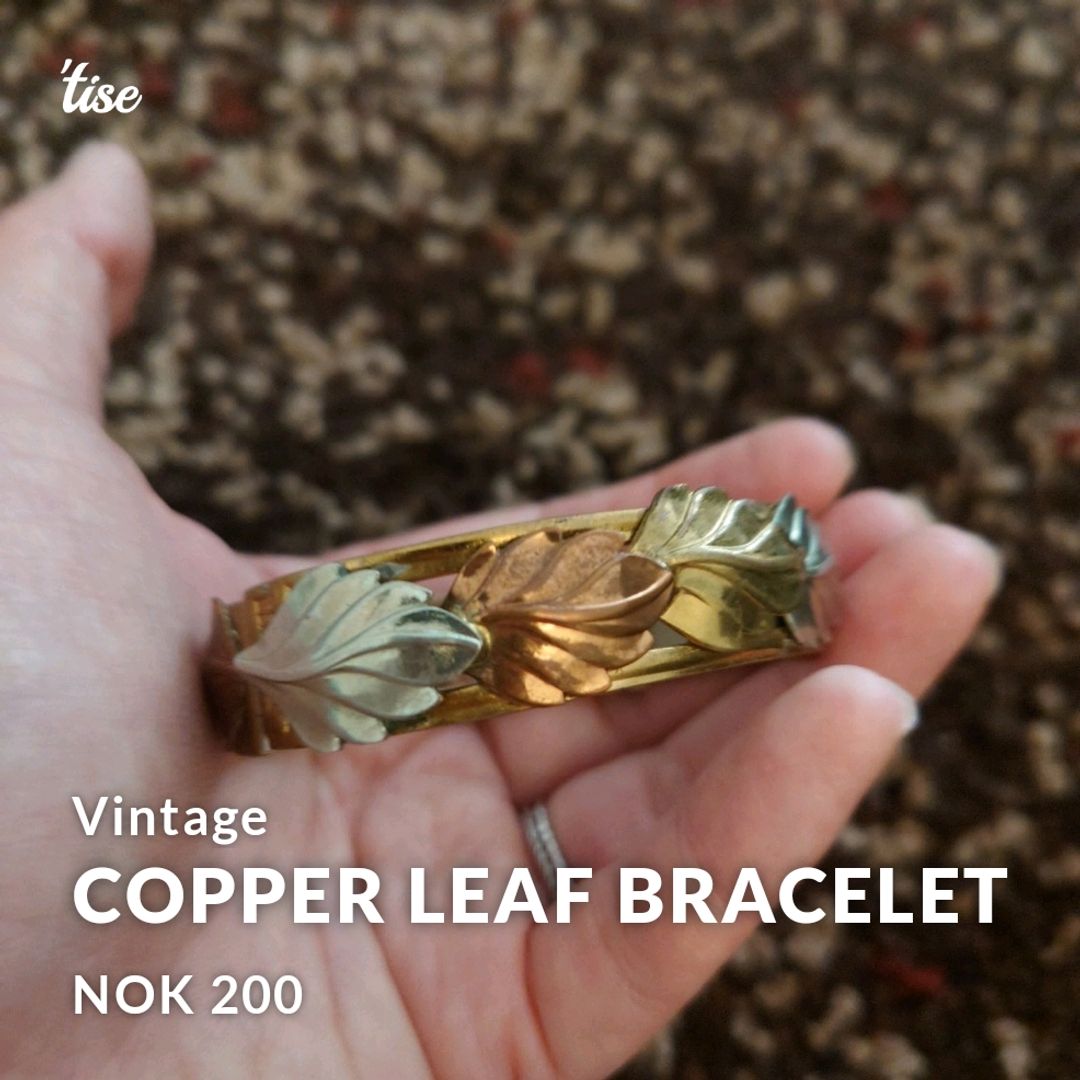 Copper Leaf Bracelet