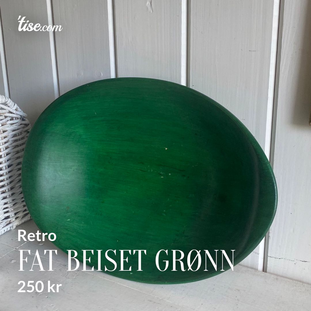 Fat beiset grønn