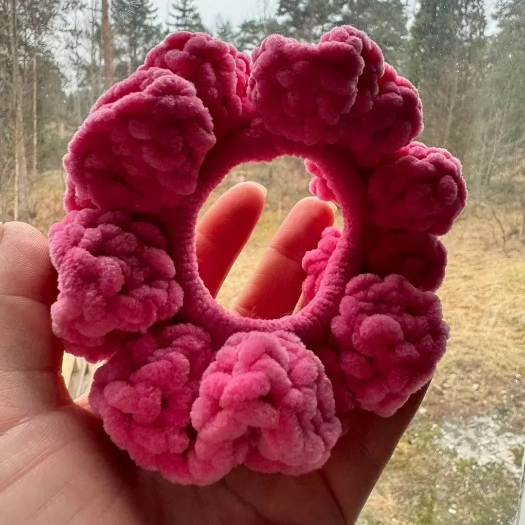 Heklet scrunchie