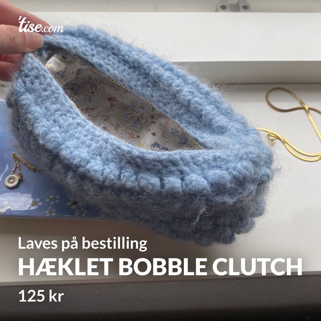 Hæklet bobble clutch