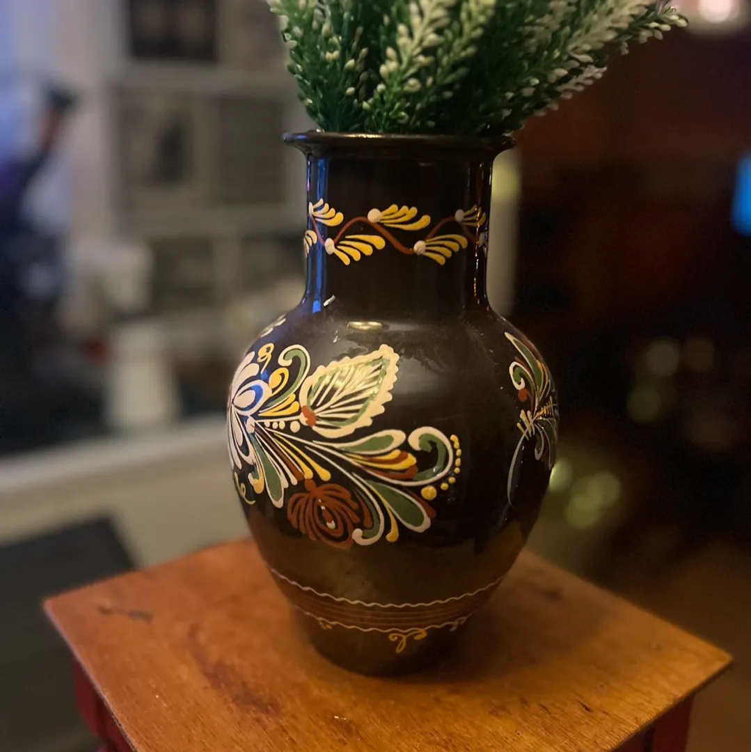 Rosemalt Vase