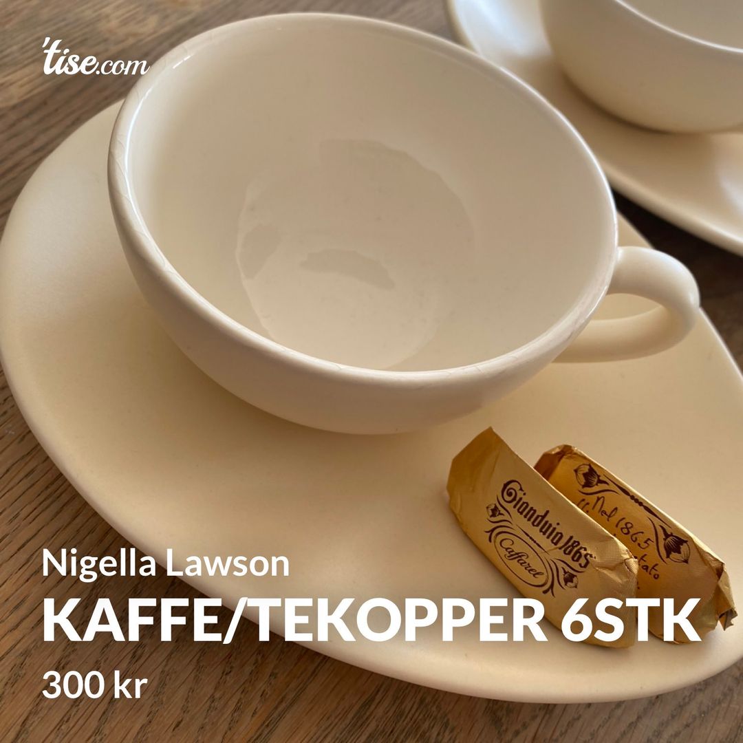 Kaffe/tekopper 6stk