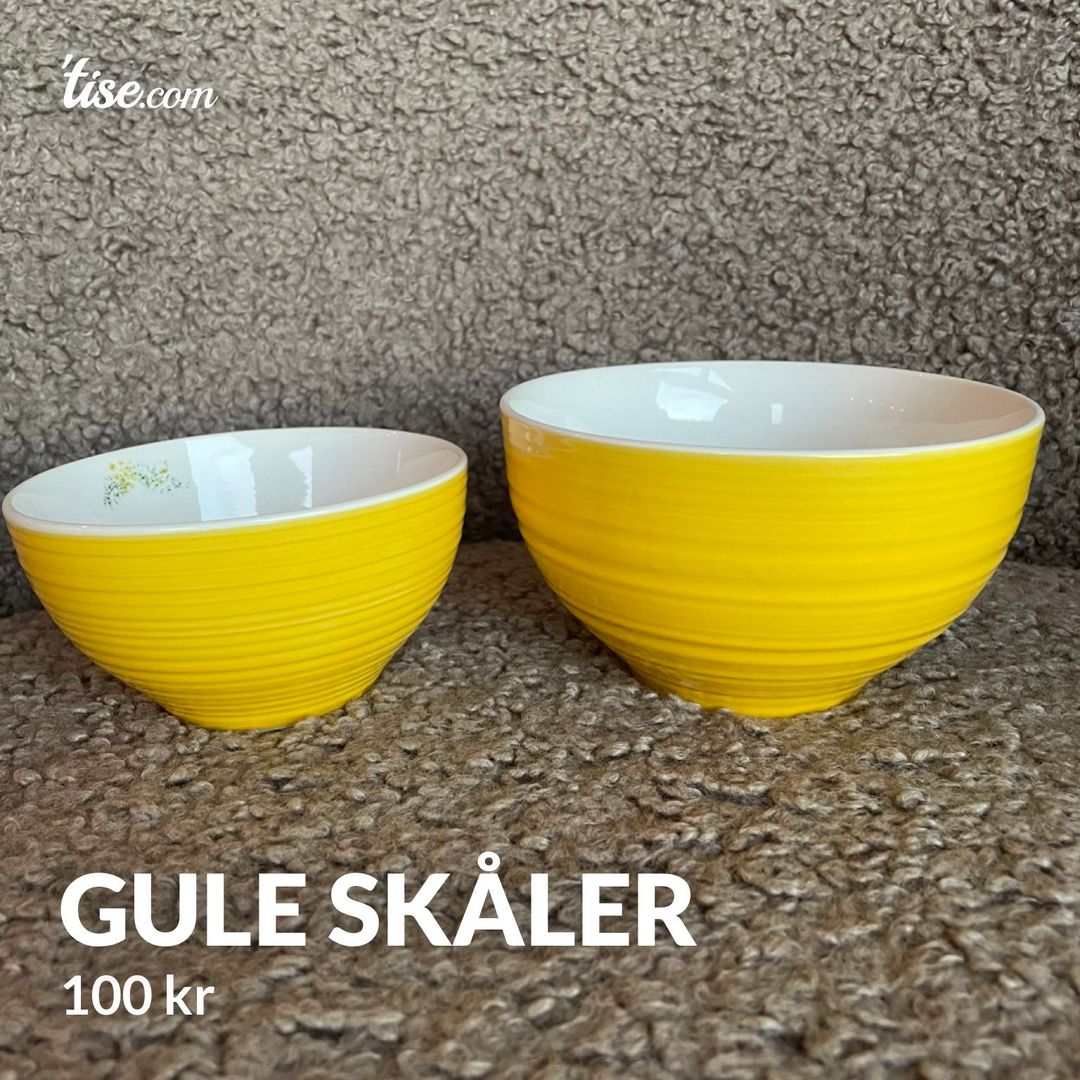 Gule skåler