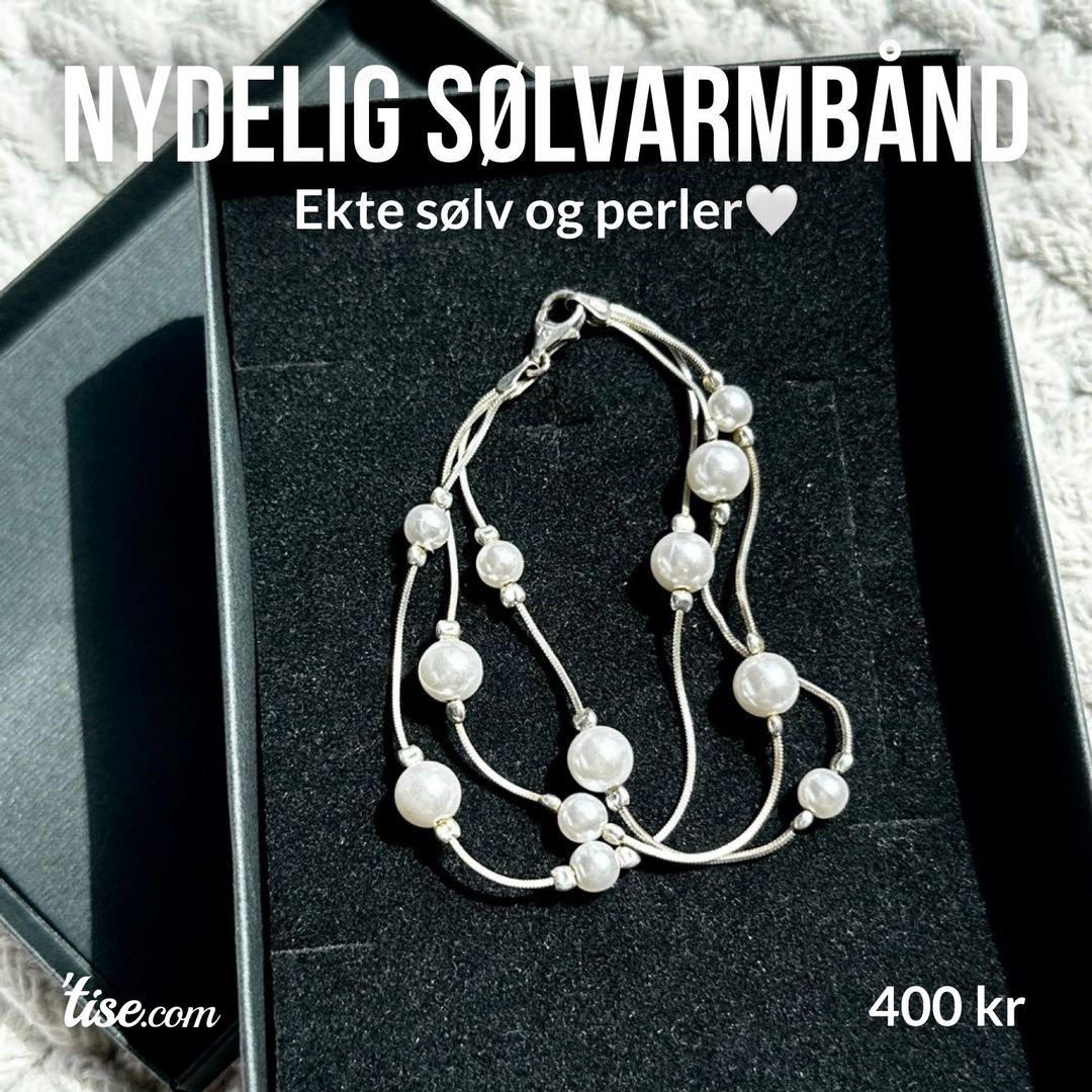 Nydelig sølvarmbånd