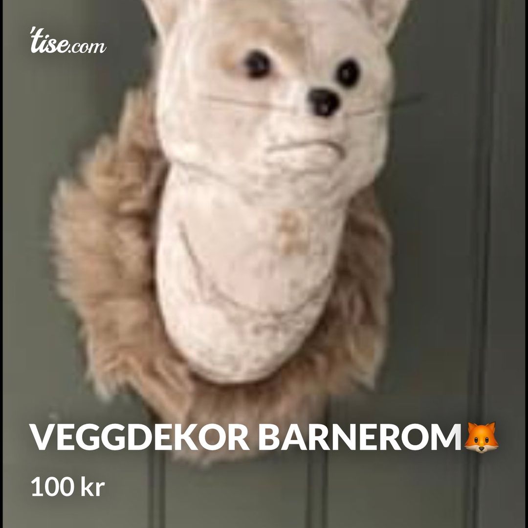 Veggdekor barnerom🦊