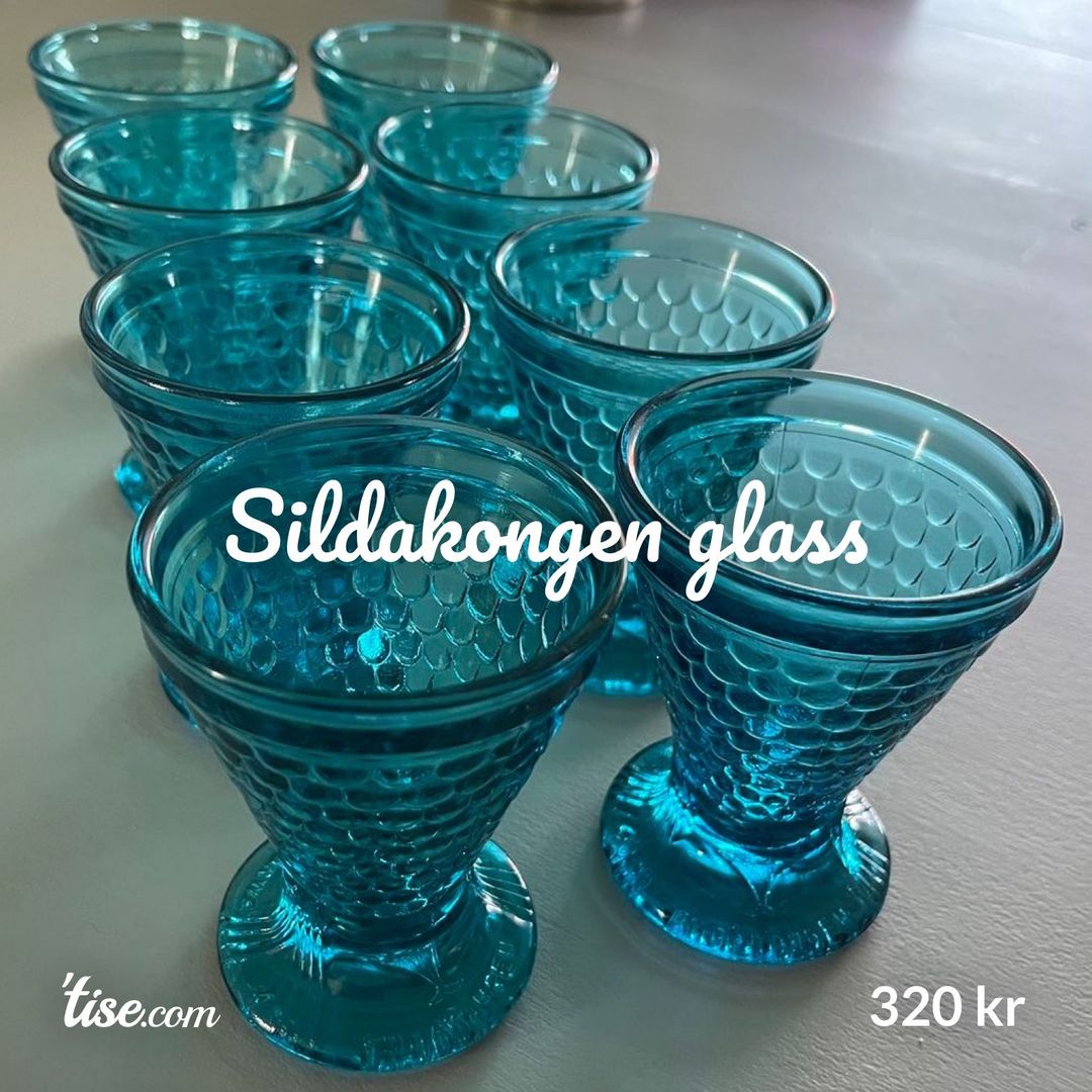 Sildakongen glass