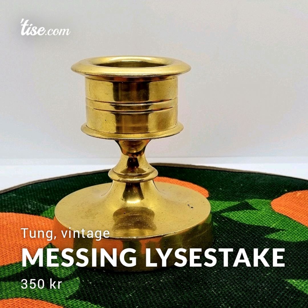 Messing lysestake