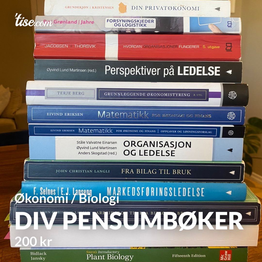 Div pensumbøker