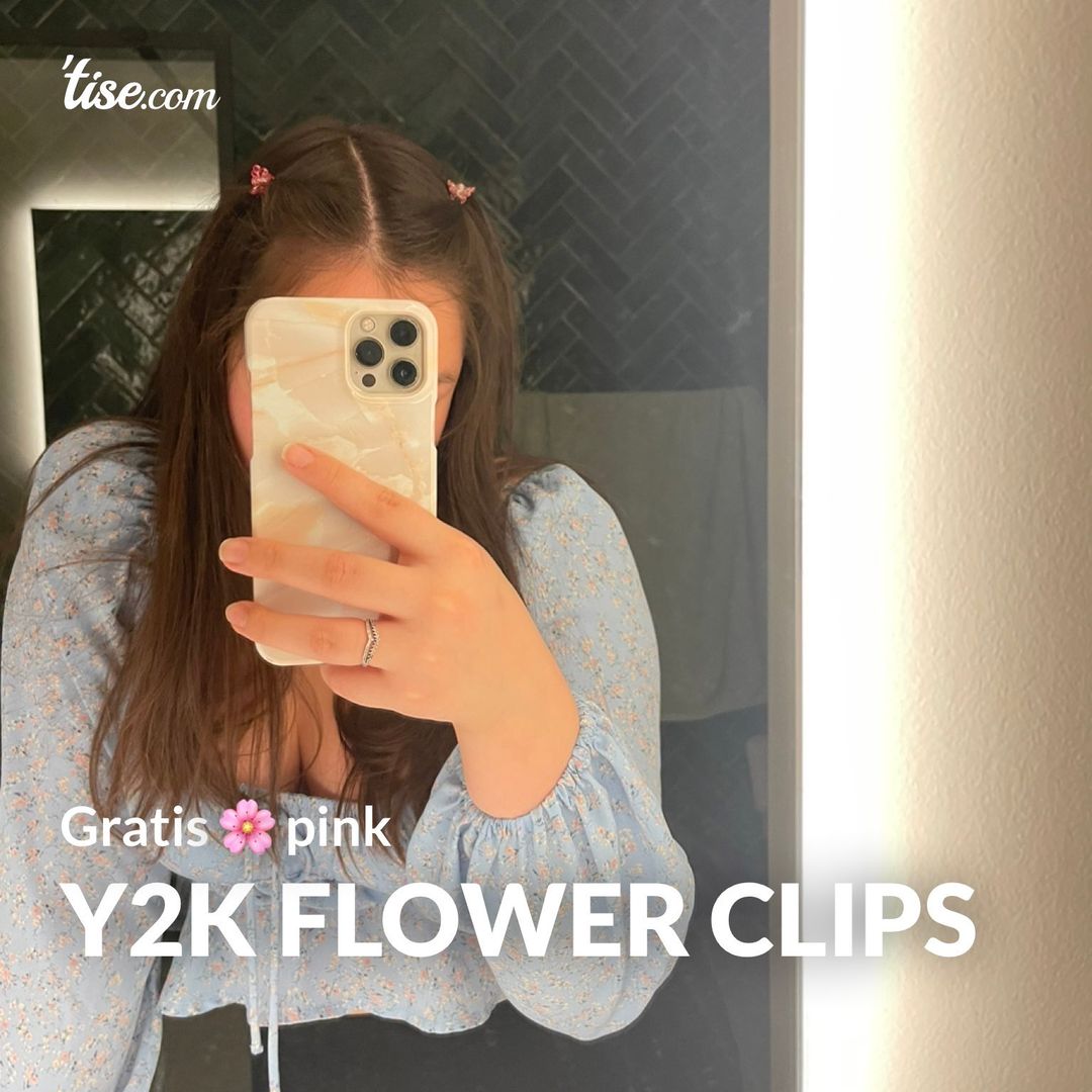 Y2K flower clips